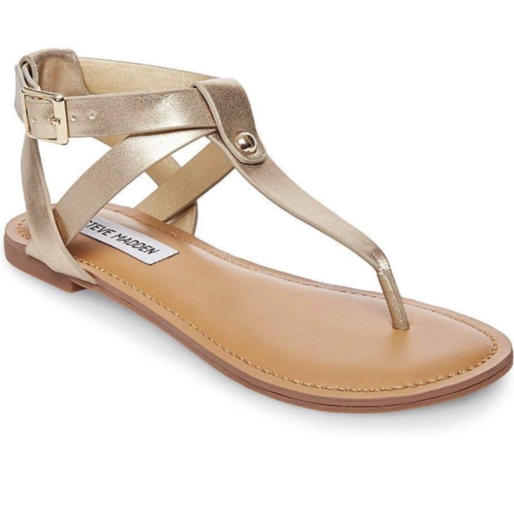 NWOT Steve Madden Gold Sandal NWOB. NWOT